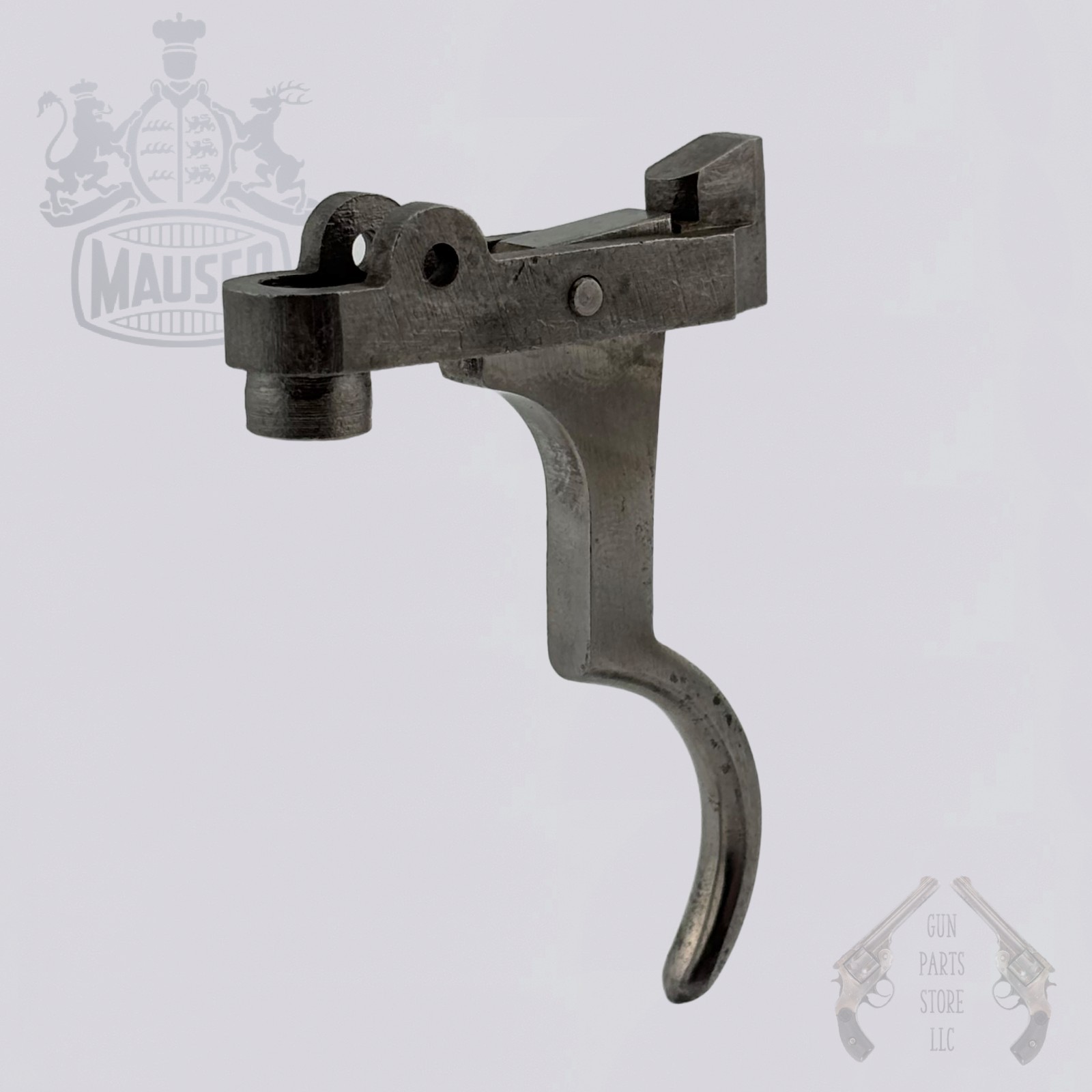 K98 / M98 MAUSER Trigger Assembly – Single-Stage – White Steel
