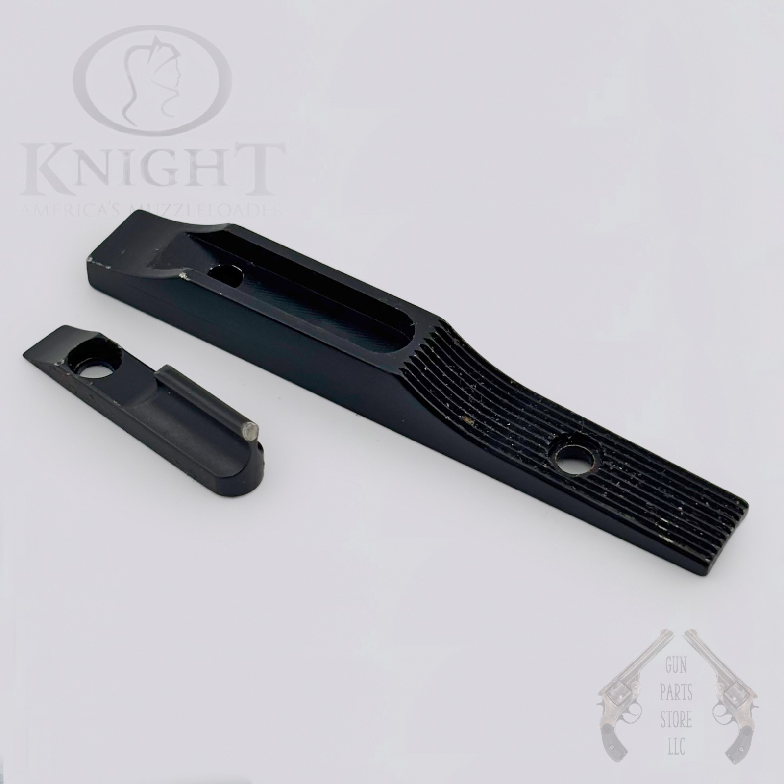 KNIGHT Inline Muzzleloader Rifle Front Sight Ramp & Blade – Aluminum (no screws)