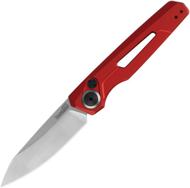 Kershaw 7550RD Launch 11 AUTO Folding Knife - 2.75" CPM-154 Satin Blade, Red Aluminum Handles