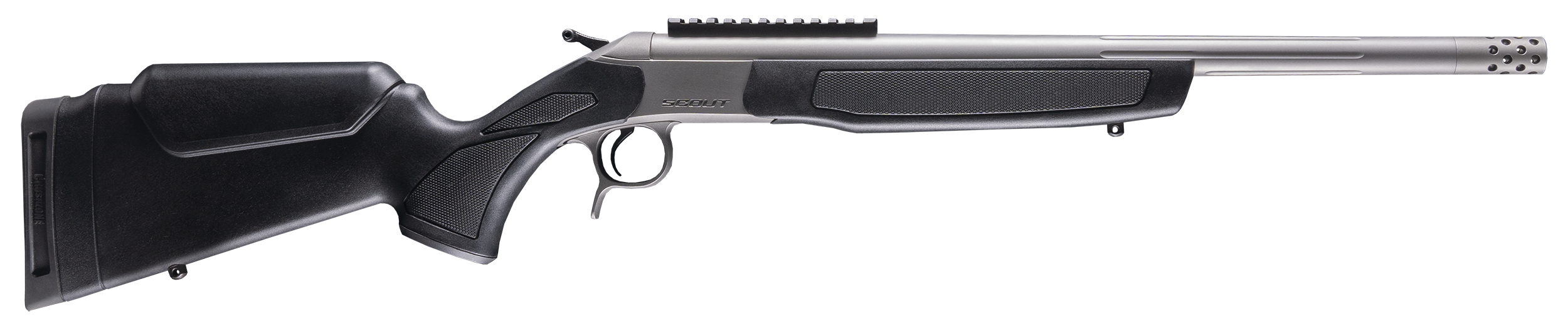 CVAScout Takedown Single Shot Rifle CR4441S, 400 Legend, 20" Threaded, Adj Comb & LOP Black Stock, 1rd Rds