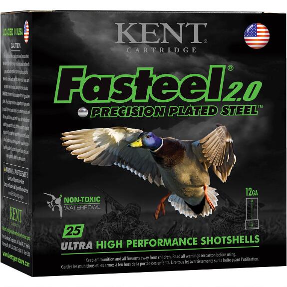 Kent Cartridge Fasteel 2.0 12Ga 3" 1-1/4oz. 1500FPS 250rd Case K123FS36