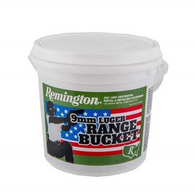 Remington 9mm Ammunition Range Bucket L9MM3BC 115 Grain Full Metal Jacket 350 rounds
