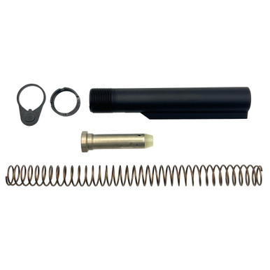 LBE Unlimited H1 Heavy Recoil Buffer Tube Kit 6-Position Mil-Spec Black - H1BUFKT
