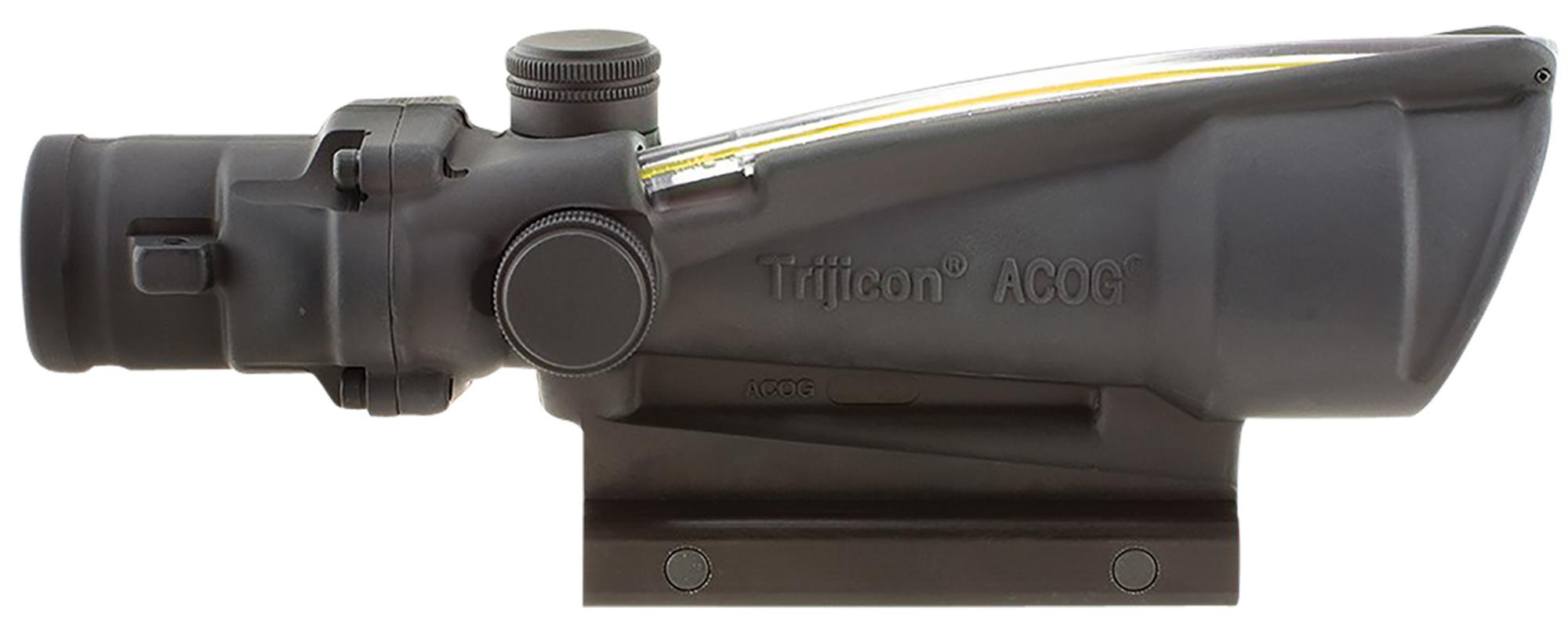 Trijicon ACOG Rifle Scope 100146, 3.5x, 35mm Obj, Illuminated Amber Chevron .223/5.56 BDC
