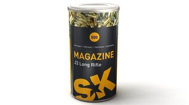 Lapua SK 22LR Magazine 22 LUSK420121 40 gr LRN Can 500 rounds