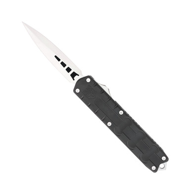 CobraTec Enforcer OTF Knife- 3.25" M390 Steel Dagger Blade, 6061 Aluminum Handles