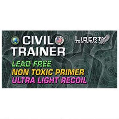 Liberty Ammunition Civil Trainer 380 ACP Ammunition 65 Grain Lead Free Frangible 1200fps 50 rounds