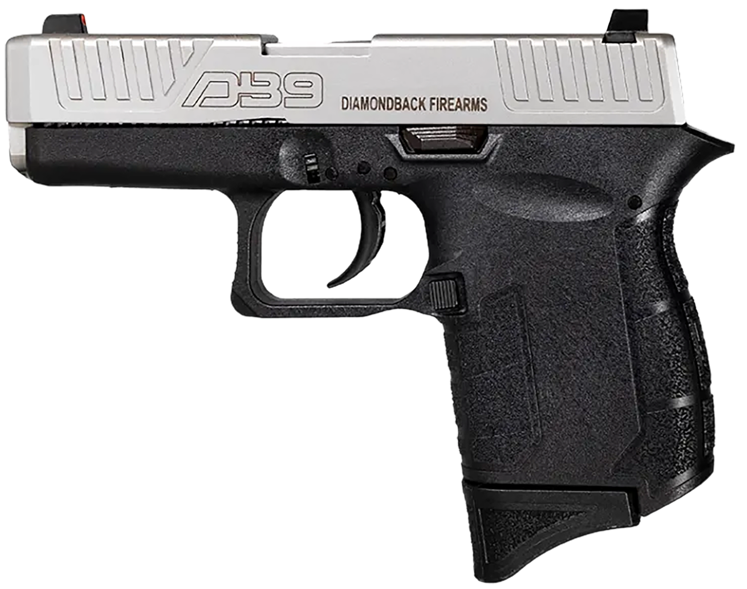 Diamondback DB9 Gen4 Pistol DB0200P021, 9mm Luger, 3.10in, Black Polymer Frame Black & Grips, Black Finish, 6 Rds