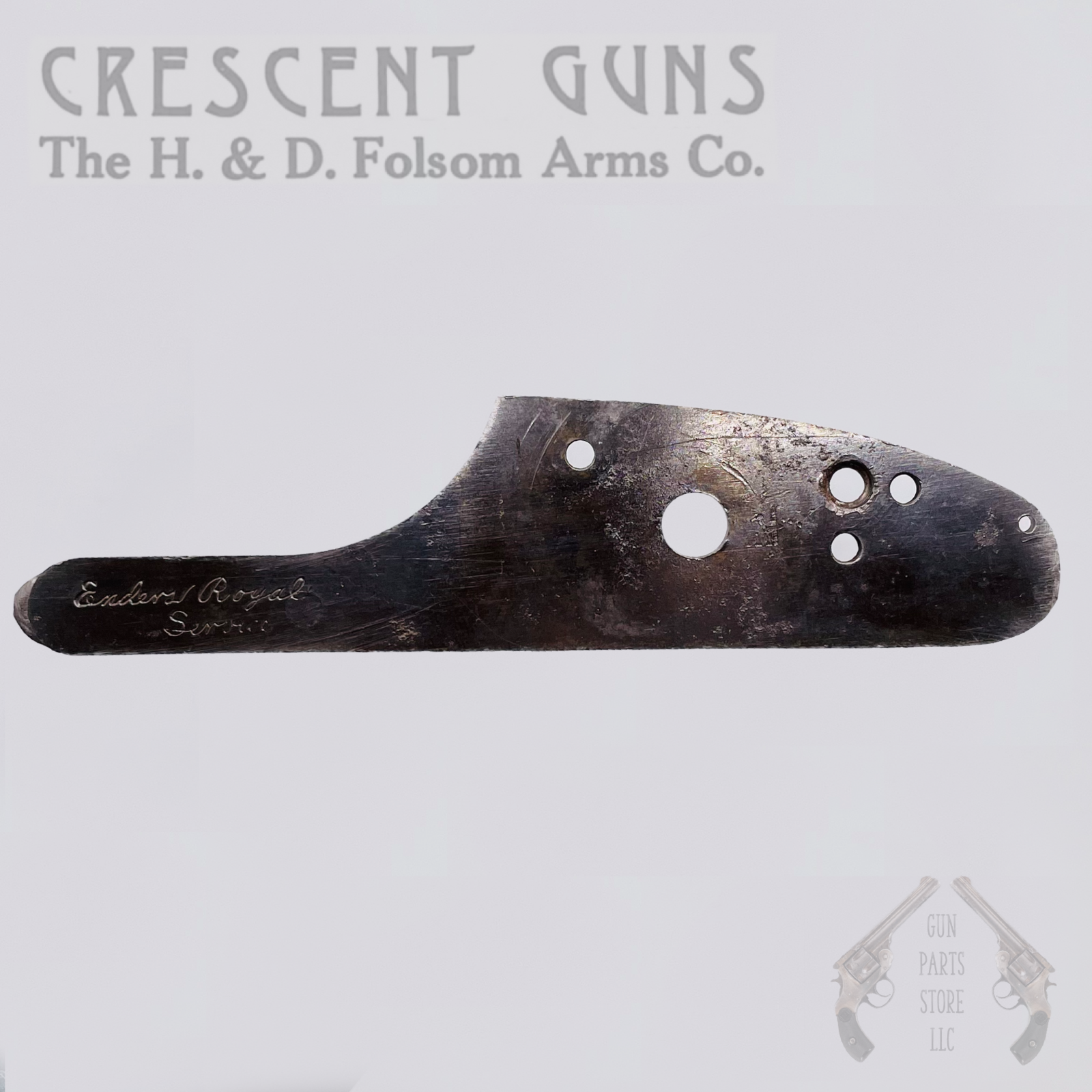 Lockplate (Left) – CRESCENT / ENDERS ROYAL SERVICE Double Barrel Hammer Gun