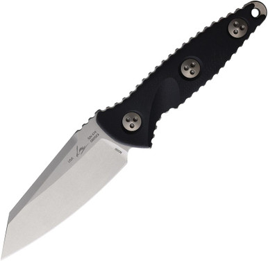 Microtech 93M-10 Socom Alpha Mini Warcom Fixed Blade Knife - 3.72" Stonewashed Wharncliffe Blade, G10 Handles, Kydex Sheath
