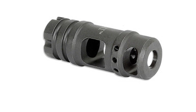 Midwest Industries AK .30 Cal Two Chamber Muzzle Brake - M14 x 1.0 LH, Black