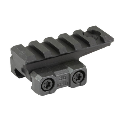 Midwest Industries MK2 Mount Fits 1913 Picatinny Rail Riser 5 Slot - Anodized Finish Black