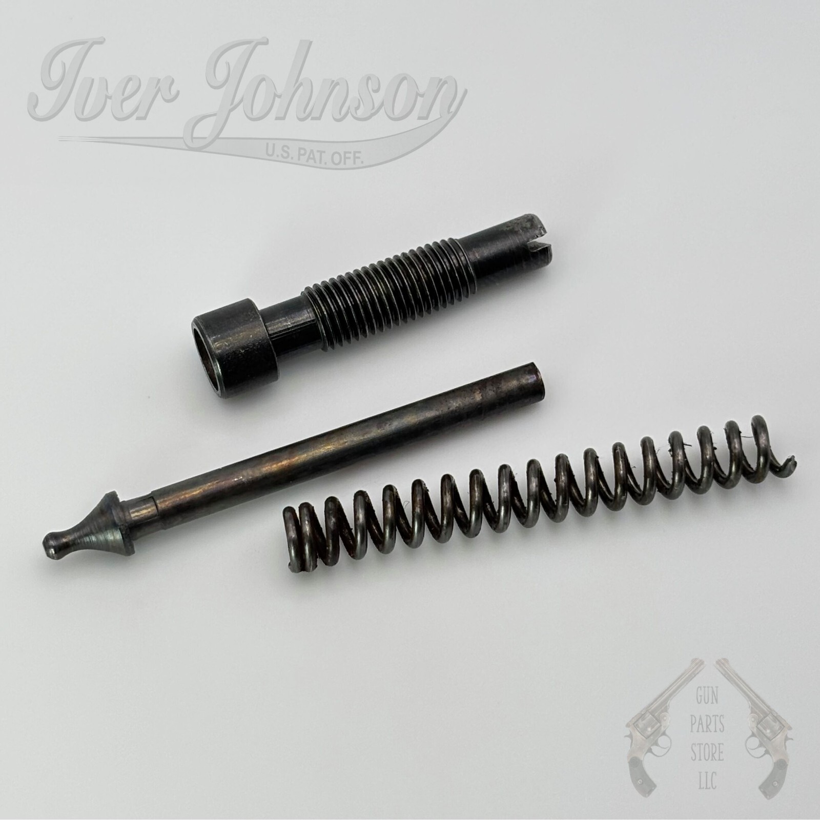 Mainspring Plunger, Spring & Screw – IVER JOHNSON 50, 55A, SA, 56A, 57A, 67, 67S