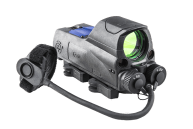 Meprolight MEPRO MOR PRO Multi-Purpose Reflex Sight with Two Laser Pointers - Red Visible Laser, IR Laser Pointer, 4.3 MOA Bullseye Reticle