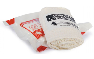North American Rescue Responder Emergency Trauma Dressing 4" Flat