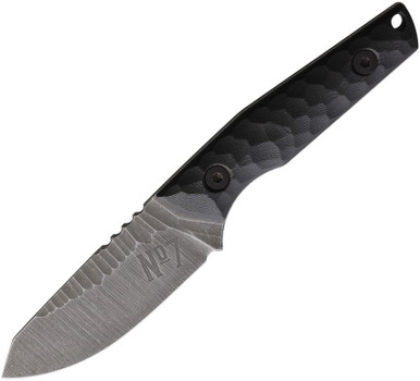 No7 Knife Company Vector Fixed Blade - Black G10 - Nitro-V Steel - V-BLA-G