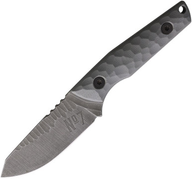 No7 Knife Company Vector Fixed Blade - Gray G10 - Nitro-V Steel - V-GR-G