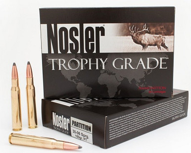 Nosler 30-06 Springfield Ammunition 150 Grain Partition Soft Point 20 Rounds