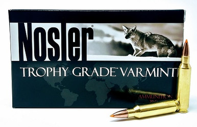 Nosler 22 Nosler Ammunition 60015 Trophy Grade 55 Grain Ballistic Tip 20 Rounds