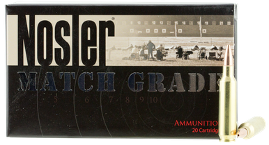 Nosler 22 Nosler Ammunition Match Grade 60016 77 Grain Custom Competition 20 Rounds