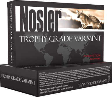 Nosler 223 Rem Ammunition 60028 Trophy Grade E-Tip 55 Grain Ballistic E-Tip Lead Free 20 Rounds