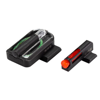Hi-Viz FASTDOT H3 For Sig Sauer P320/P365 - Tritium/Fiber Optic Night Sights, Red Front With Green Rear