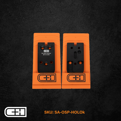 C&H Precision XD OSP Optic Mounting Plate - Fits Springfield Armory XDM to Holosun 407K/507K, Anodized Black Finish