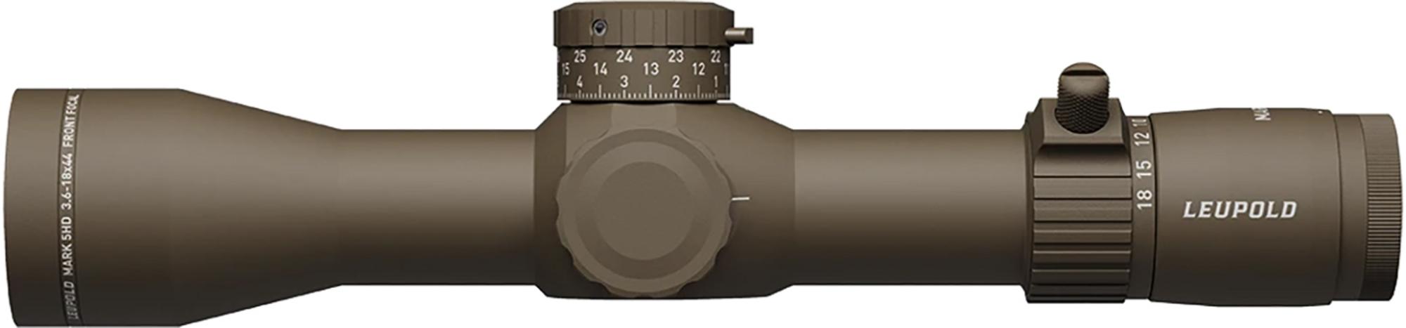 Leupold Mark 5HD FFP Rifle Scope 185067, 3.6-1844mmj, 35mm Tube,Flat Dark Earth, Tremor 3 Reticle