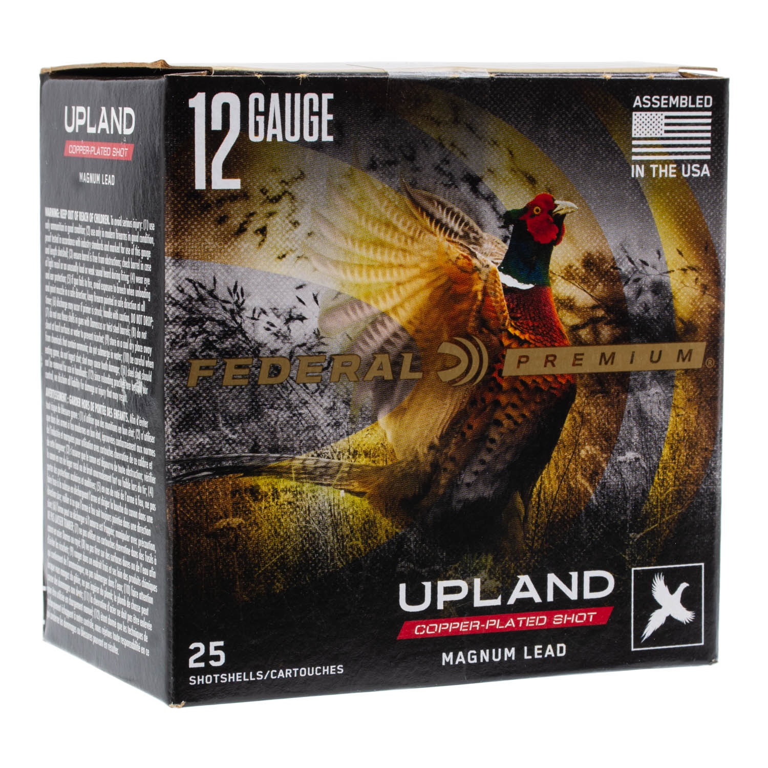Federal Premium Upland High Velocity 12ga. 3" 1-5/8oz. #5 Shot Ammunition, 25 Round Box