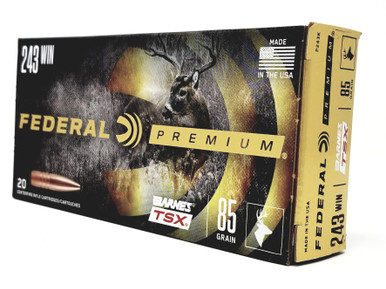 Federal 243 Win Ammunition TSX P243K 85 Grain Triple-Shock X 20 Rounds
