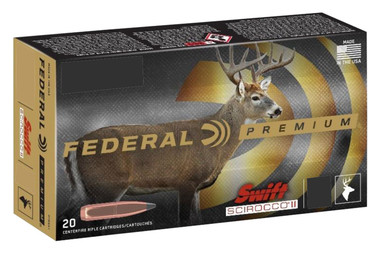 Federal Premium 270 Win Ammunition P270SS1 130 Grain Swift Scirocco II Ballistic Tip 20 Rounds