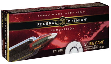Federal 270 Win Short Mag Ammunition P270WSMETLR1 Edge TLR 136 Grain Ballistic Tip 20 Rounds