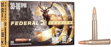 Federal 30-06 Springfield Ammunition P3006A1 180 Grain Nosler Accubond Vital-Shok 20 Rounds