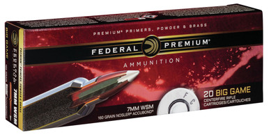 Federal 7mm WSM Ammunition Vital-Shok P7WSMA1 160 Grain Nosler AccuBond 20 Rounds