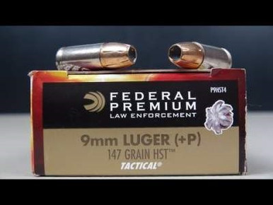 Federal 9mm +P HST Tactical P9HST4 147 gr JHP 50 rounds