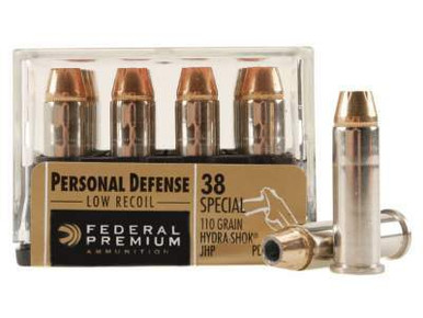 Federal 38 Special Hydra-Shok PD38HS3H 110 gr JHP 20 rounds