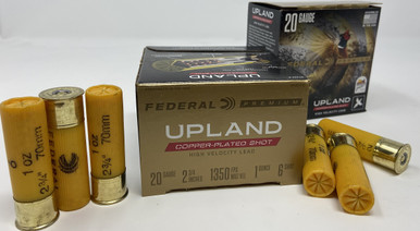 Federal UPLAND 20 Gauge AmmunitionPF20462-3 4" 1 oz #6 Shot 25 Rounds