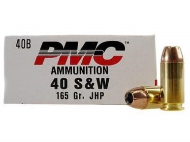 PMC 40 S&W Ammunition PMC40B 165 Grain Jacketed Hollow Point 50 rounds
