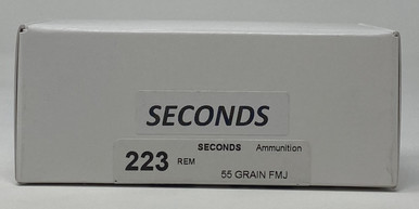 Precision One 223 Rem Ammunition **Seconds** PONE1238 55 Grain Full Metal Jacket 50 Rounds