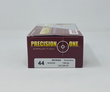 Precision One 44 Magnum Seconds Ammunition PONE1299 240 Grain Soft Point 50 Rounds