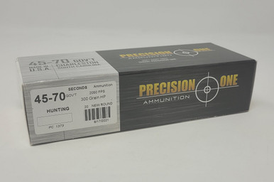 Precision One *Seconds* 45-70 Gov't Ammunition PONE1373 300 Grain Hollow Point 20 Rounds