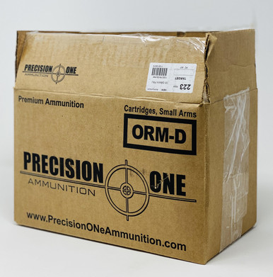 Precision One 223 Remington Ammunition PONE167 55 Grain Factory New Full Metal Jacket BULK 1000 rounds