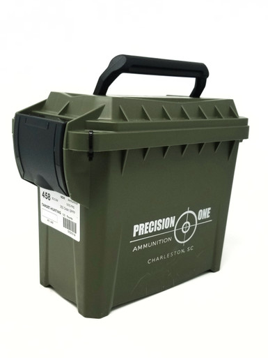 Precision One 458 SOCOM Ammunition 350 Grain Soft Point Mini Ammo Can of 100 Rounds