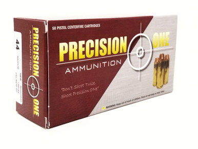 Precision One 44 Magnum Ammunition 988 240 Grains Rem Soft Point Case of 500 Rounds