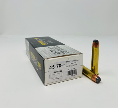 Precision One 45-70 Gov't Ammunition PONE1346 405 Grain Soft Point Flat Nose 20 Rounds