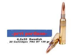 Prvi PPU 6.5x55mm Swedish Mauser Ammunition PP61 139 Grain Full Metal Jacket 20 Rounds