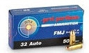 Prvi PPU 32 Auto Ammunition PPR31 71 Grain Full Metal Jacket 50 Rounds