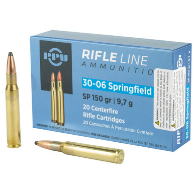 Prvi PartizanPPU 30-06 150 Grain Soft Point Ammo - 20 Round Box