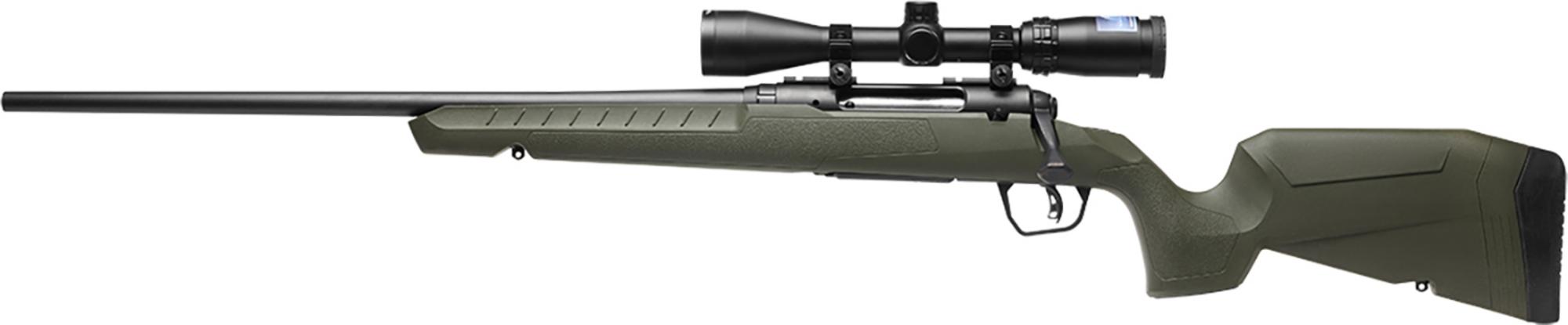 Savage Arms Axis 2 XP Bolt Action Rifle 32183, 22-250 Rem, 22", Left Hand, 3-9x40 Scope, Green Fixed Stock, 4 Rds