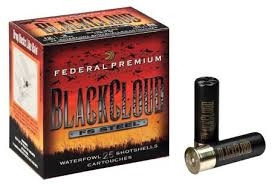FEDERAL 12GA BLACK CLOUD WATERFOWL 3.5" 1.5OZ BBB SHOTSHELLS 1500FPS PWB134BB 250 Rounds